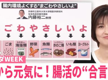 【カラダWEEK】腸から元気に！  「まごわやさしいよ」腸活の“合言葉”