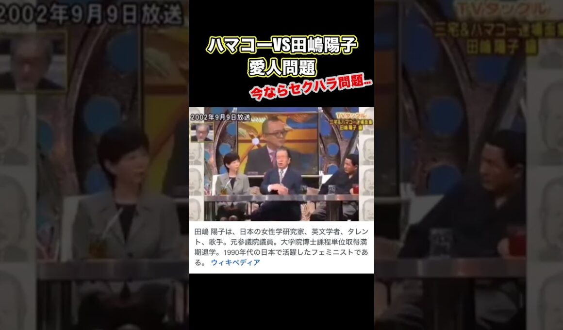 ハマコーvs田嶋陽子 #ハマコー #田嶋陽子