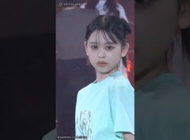 カジサックの長女・梶原叶渚、Tシャツ＆ミニスカ姿の爽やかコーデで笑顔　札幌コレクションのランウェイ登場 #shorts