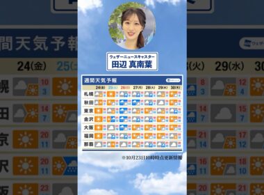 【週間天気】今週の天気は？#通勤タイパ #今週の天気