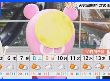 【11月5日 関東の天気】雲が優勢に｜TBS NEWS DIG