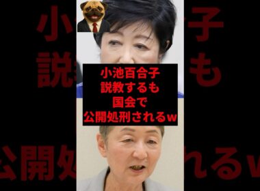 小池百合子、説教するも国会で公開処刑されるw