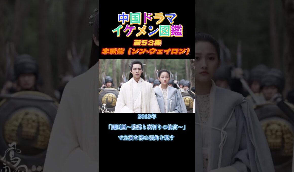 【中国ドラマイケメン図鑑】第53集　宋威龍（ソン・ウェイロン）「鳳因凰～陰謀と裏切りの後宮～」「トキメキ☆雲上学堂スキャンダル」「家族の名において」「君子盟」