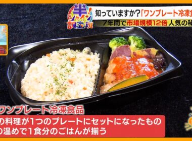 【知ってる】いま話題！｢ワンプレート冷凍食品｣ 7年間で市場規模12倍の人気の秘密とは？【サン！シャインニュース】