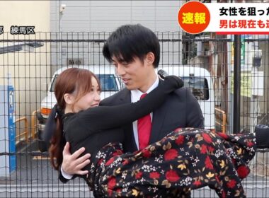 生放送中にイチャイチャするバカアナウンサー