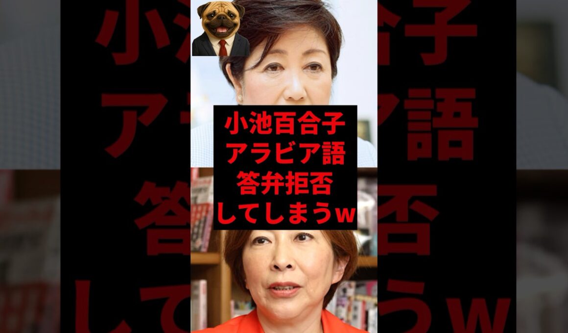小池百合子アラビア語答弁拒否してしまうw