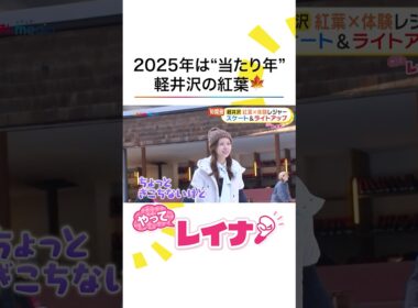 軽井沢の紅葉×最新レジャーを #めざましテレビ の #小山内鈴奈 アナが体験リポート！ #やってレイナ