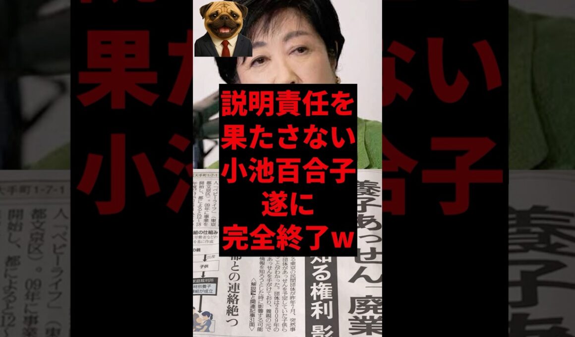 説明責任を果たさない小池百合子、遂に完全終了w