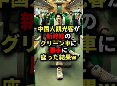 あの国の観光客が新幹線のグリーン車に勝手に乗った結果w #海外の反応