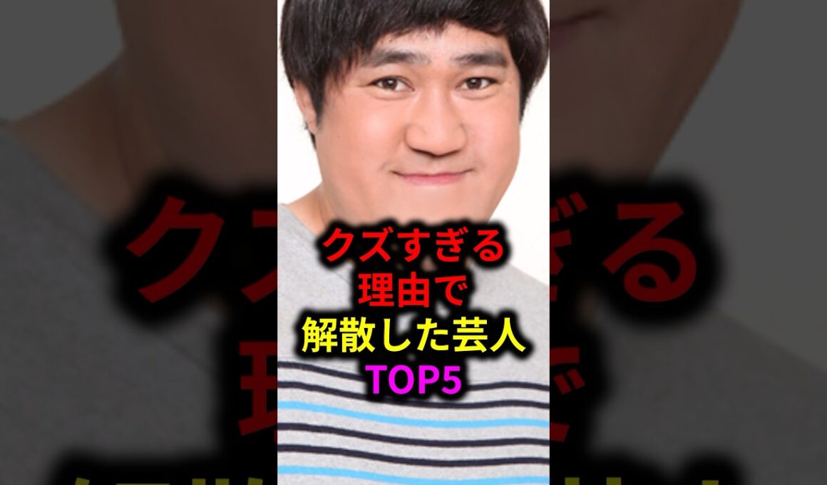 クズすぎる理由で解散した芸人TOP5#雑学 #芸人 #お笑い芸人 #芸能人 #芸能