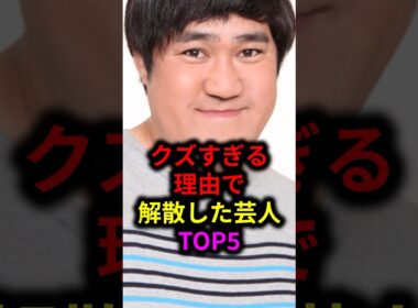 クズすぎる理由で解散した芸人TOP5#雑学 #芸人 #お笑い芸人 #芸能人 #芸能