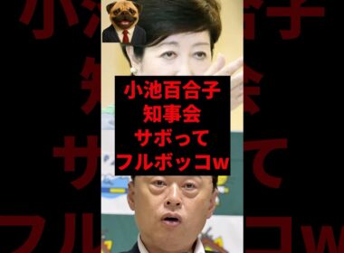 小池百合子、知事会サボってフルボッコw