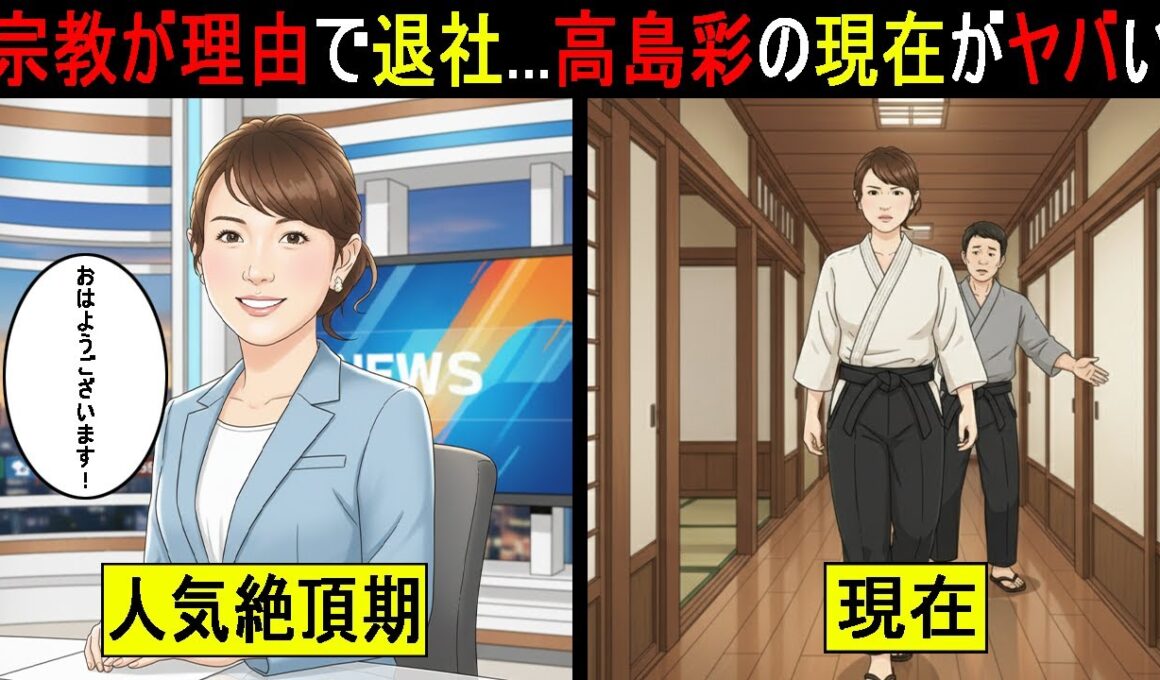 【漫画】宗教が理由でフジを退社...人気女子アナ高島彩（アヤパン）の“現在”が衝撃的すぎた。