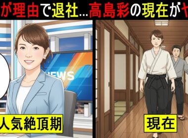 【漫画】宗教が理由でフジを退社...人気女子アナ高島彩（アヤパン）の“現在”が衝撃的すぎた。