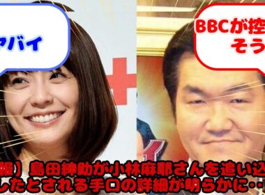 【悲報】島田紳助が小林麻耶さんを追い込んで破壊したとされる手口の詳細が明らかに･････！...？に対するみんなの反応