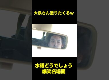 大泉さん塗りたくるw #水曜どうでしょう　#shorts  #お笑い #爆笑 #大泉洋