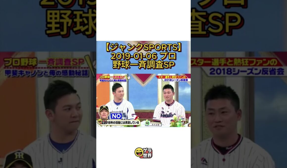 ジャンクSPORTSの特集で、プロ野球に関連する一斉調査を徹底解説します。#浜田雅功 #佐久間みなみ #フジテレビアナウンサー #ジャンクSPORTS