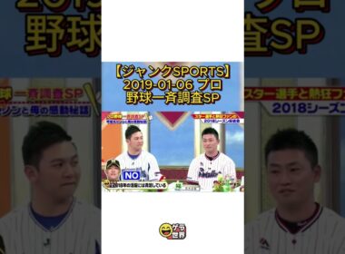 ジャンクSPORTSの特集で、プロ野球に関連する一斉調査を徹底解説します。#浜田雅功 #佐久間みなみ #フジテレビアナウンサー #ジャンクSPORTS
