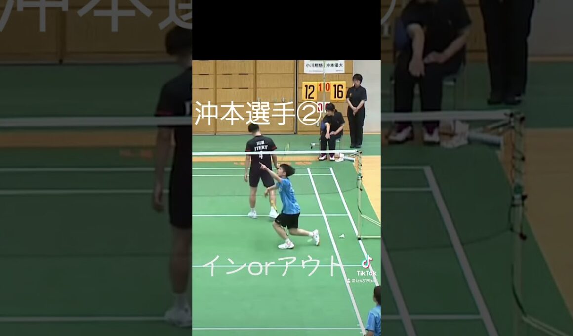 1つ前の動画は微妙な判断だけど、これは流石に、、と思いました #badminton #badmintonlovers #バドミントンラケット
