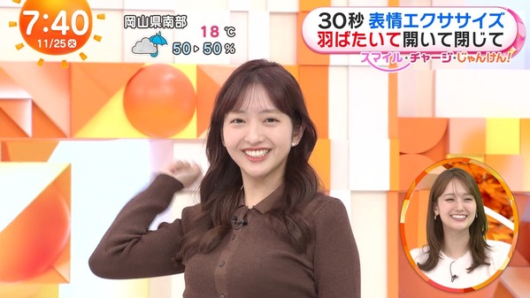 【画像】今日の藤本万梨乃さん　11.25