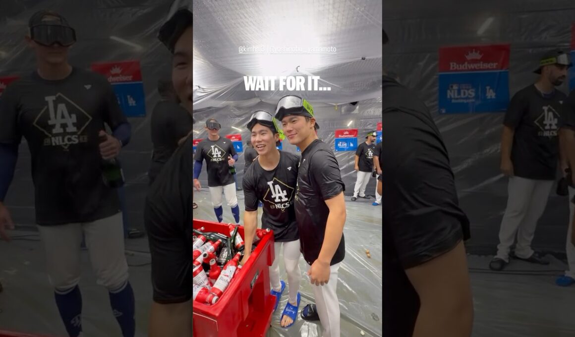 山本由伸に氷を投げるキム・ヘソン！🤣🧊　フィリーズ戦10月10日地区シリーズ　サヨナラ勝ち