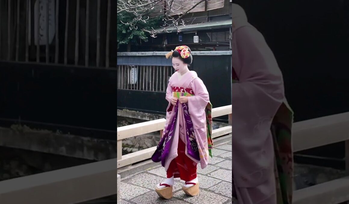 おこぼは大変。舞妓さん懸命について行く #maiko#geisha #舞妓#芸妓#祇園