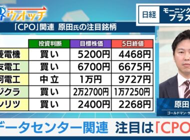 データセンター関連　注目は「CPO」（次世代光電変換）【日経モープラFT】