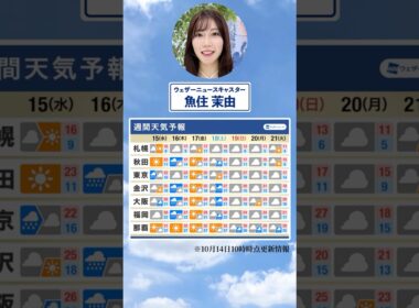 【週間天気】今週の天気は？#通勤タイパ #今週の天気