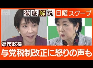 【税収格差是正で小池都知事が不快感】東京を狙い撃ち？議員定数削減法案の熟議は【日曜スクープ】(2025年12月7日)