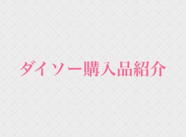 ダイソー購入品紹介