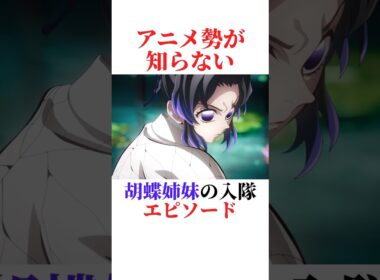 胡蝶姉妹の入隊秘話#鬼滅の刃 #胡蝶しのぶ #雑学