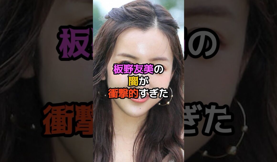 板野友美の闇が衝撃的すぎた