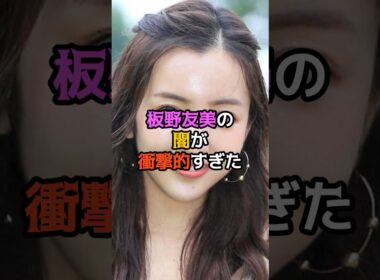 板野友美の闇が衝撃的すぎた