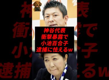 ㊗️50万再生！神谷代表、衝撃暴露で小池百合子逮捕に怯えるw