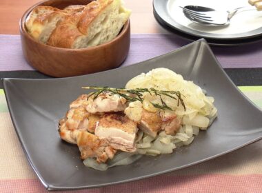 【3分クッキング公式】チキンソテー　玉ねぎのアグロドルチェ