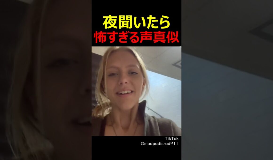 夜聞いたら怖すぎる声真似