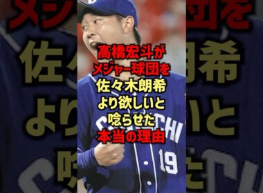 高橋宏斗がメジャー球団を佐々木朗希より欲しいと唸らせた本当の理由#shorts #野球 #野球ネタ#佐々木朗希#髙橋宏斗#高橋宏斗 #中日ドラゴンズ