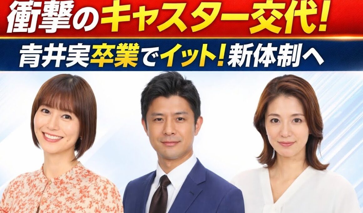 【信じられない…】「Live News イット！」激震のキャスター交代｜青井実卒業、榎並大二郎＆山崎夕貴が新体制へ…視聴者の本音が溢れる夜📺💥