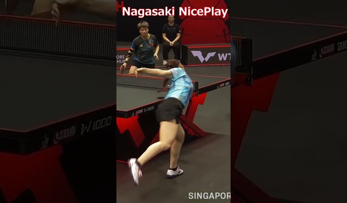 長崎選手ナイスプレイ　 #tabletennis #卓球 #長﨑美柚