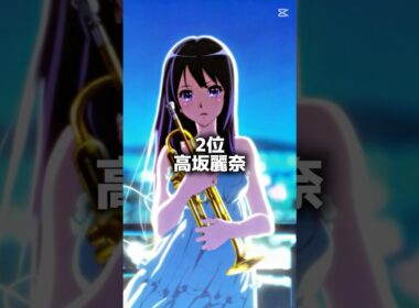 響けユーフォニアム演奏上手さランキング#shorts #anime #響けユーフォニアム #ランキング
