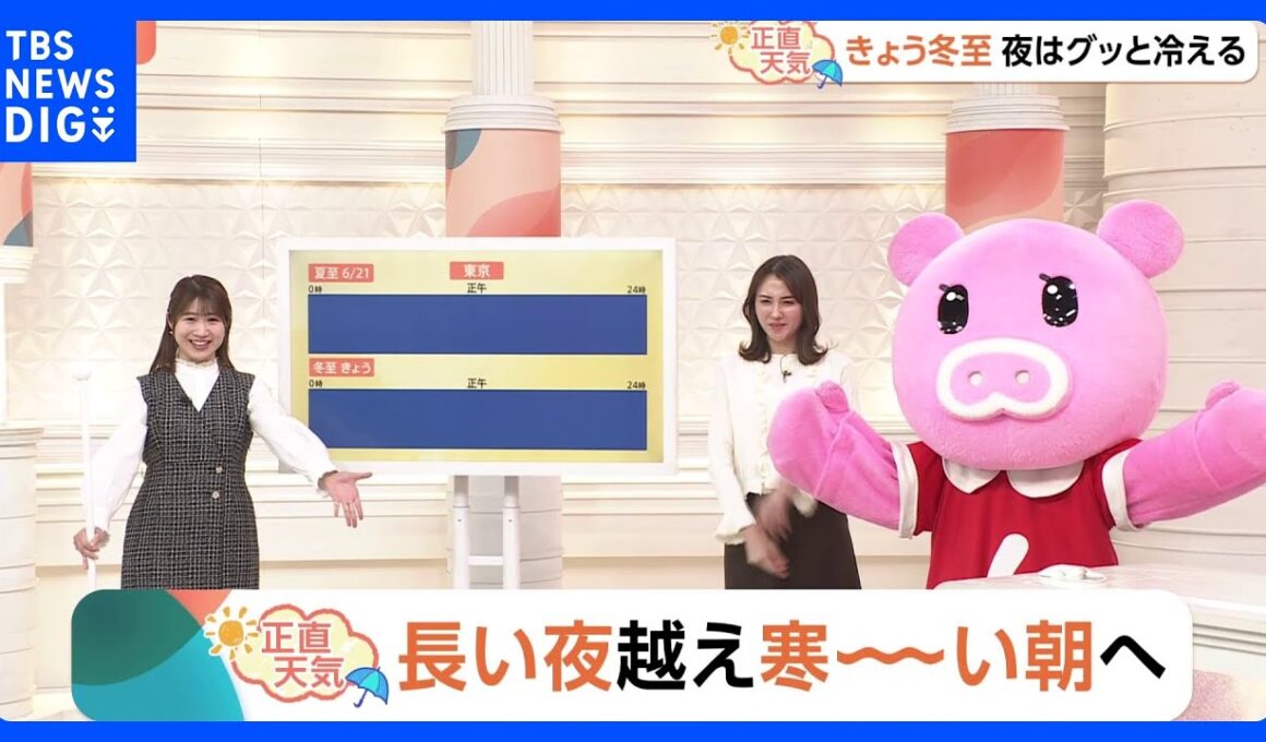 【12月23日 関東の天気】長い夜越え寒ーーい朝へ｜TBS NEWS DIG