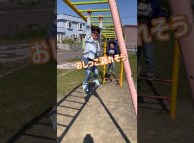 【おしっこが漏れそうなので帰宅する】トイレの無い公園【双子の育児日記】 #6歳児 #4歳2ヶ月双子
