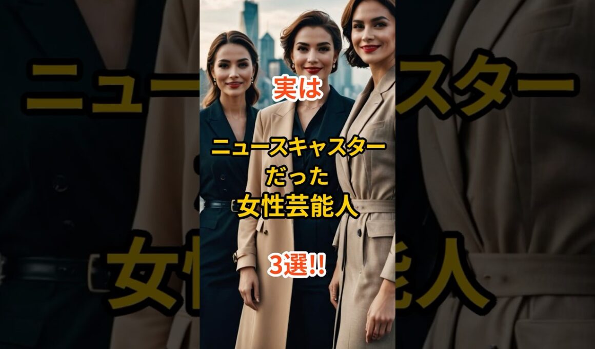 実は“ニュースキャスター”だった女性芸能人3選!!#shorts #芸能人 #ニュースキャスター #意外な経歴 #滝川クリステル #ホラン千秋 #桐谷美玲 #ショート動画