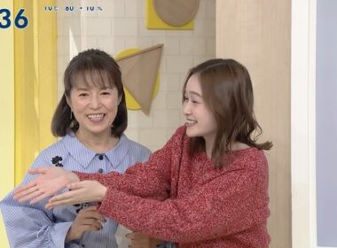 【画像】今日の岩田絵里奈さんと河出奈都美さん　12.14