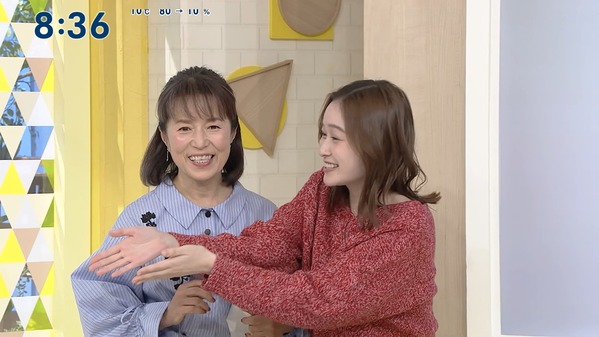 【画像】今日の岩田絵里奈さんと河出奈都美さん　12.14