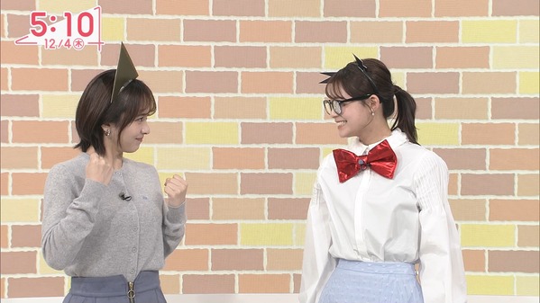 【画像】今日の河出奈都美さんと田﨑さくらさん　12.4