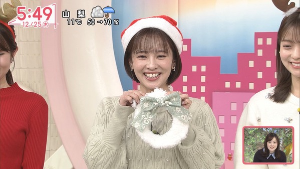 【画像】今日の河出奈都美さんと田﨑さくらさん　12.25