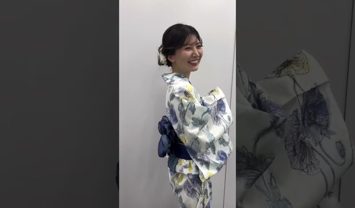【駒木結衣】花柄が素敵な浴衣🌺
