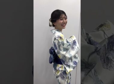 【駒木結衣】花柄が素敵な浴衣🌺