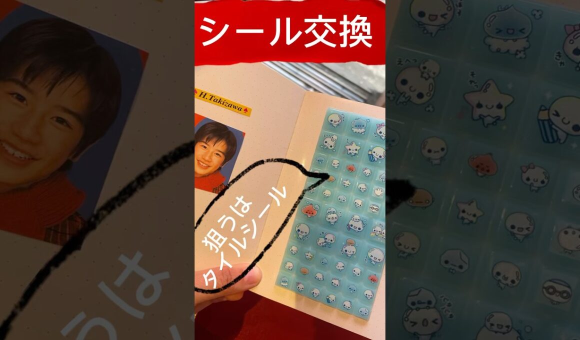 #ジャニーズ #タイルシール #ジャニーズジュニア #滝沢秀明 #シール　#シール帳　#シール交換　#平成女児　#平成　#y2k  #平成レトロ #さやかす #タニコ